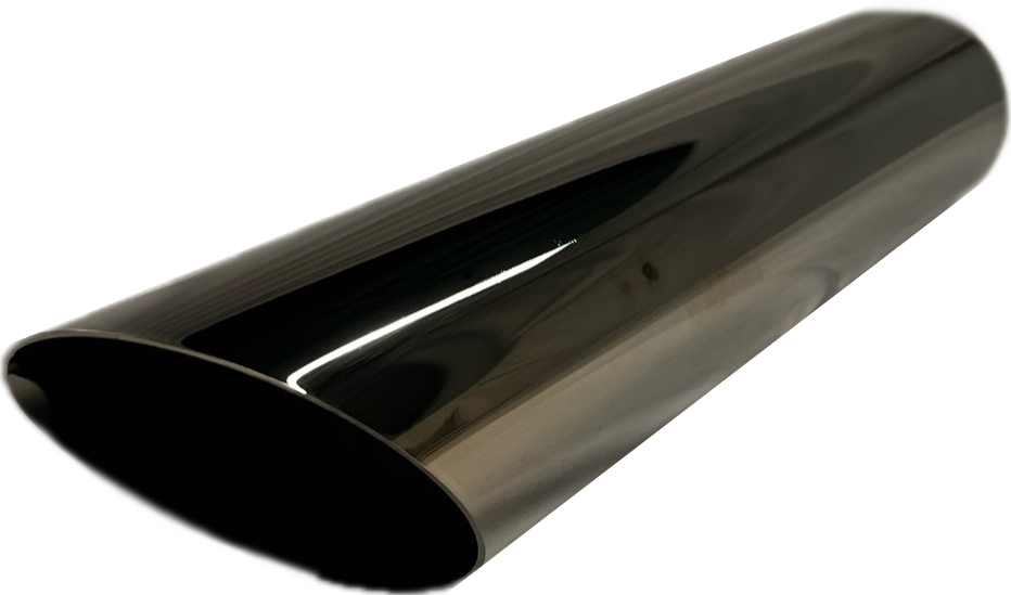 Mitre Cut | Black Chrome Exhaust Tip