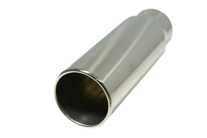 Pencil Tip | Polished 304 Stainless Exhaust Tip