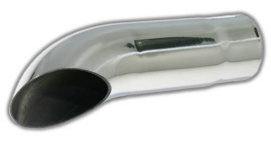 Turn Down Tip | Polished 304 Stainless Exhaust Tip