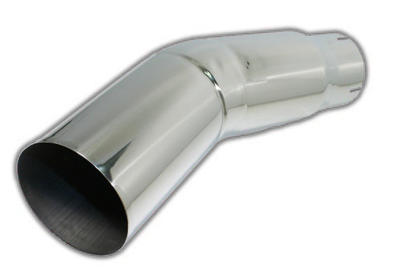 Turn Out Tip | Polished 304 Stainless Exhaust Tip